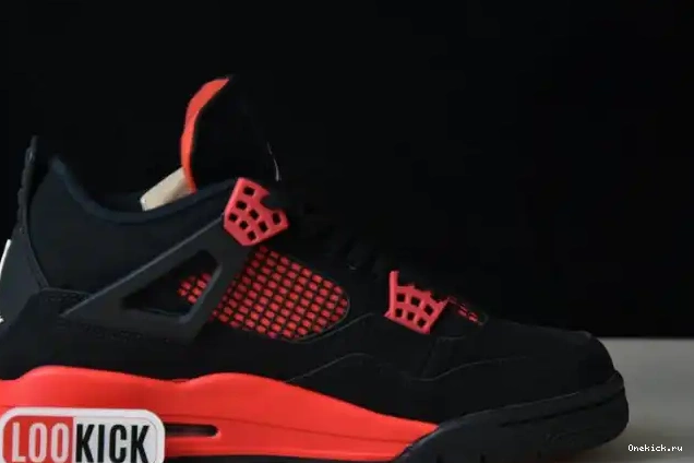 One Kick Red Jordan Thunder 4 Air CT8527-016 0610